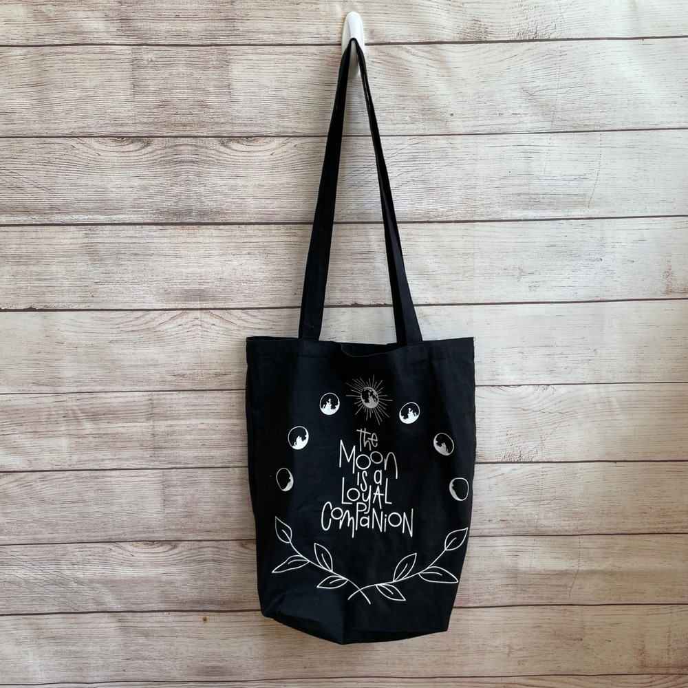 NEW WITHOUT TAGS OWLCRATE  MOON TOTE BAG‎ IN BLACK